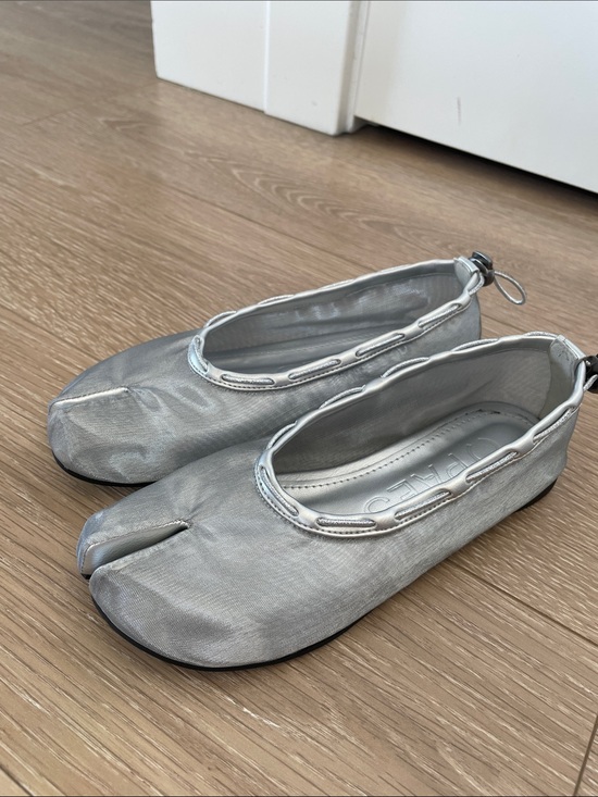 paes Shoes - () Paes Silver Mesh Tabi sz 36